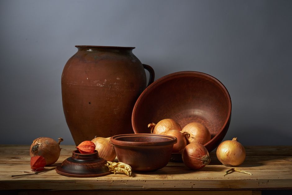 Stoneware Utensil Crock