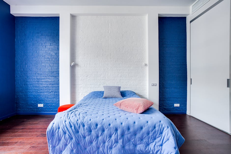 Textured Accent Wall with Removable Wallpaper