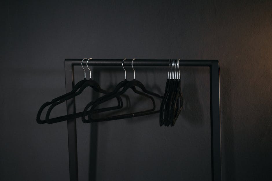 Vertical Wall-Mounted Clothes Rack
