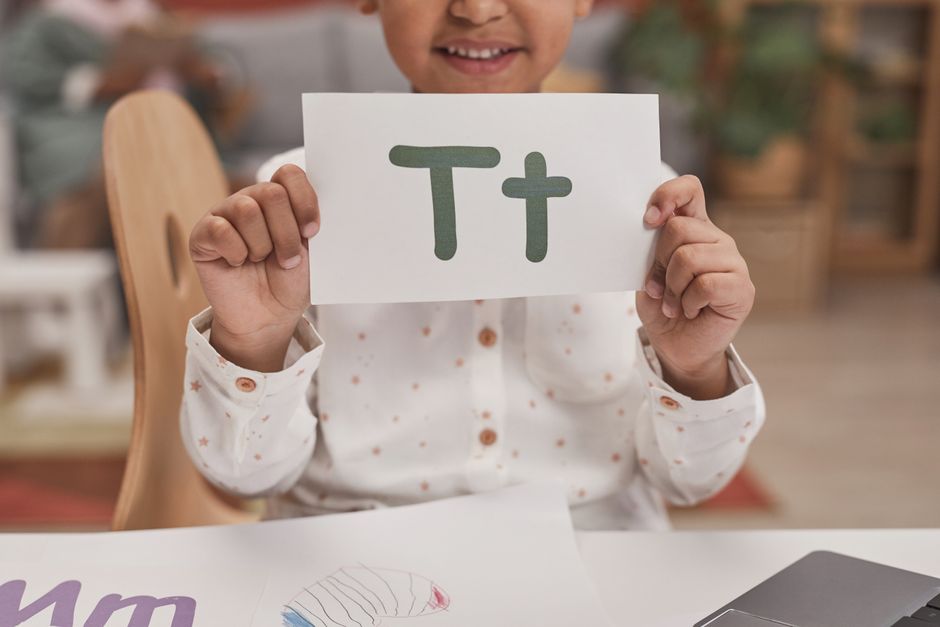 Vintage Alphabet Flashcard Banner