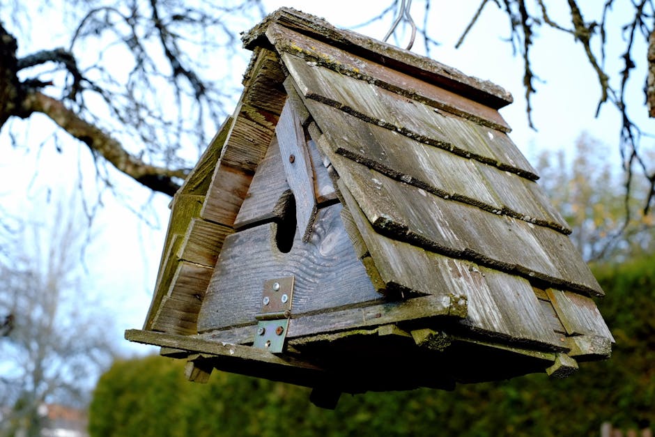 Vintage Inspired Distressed Wood Birdhouse
