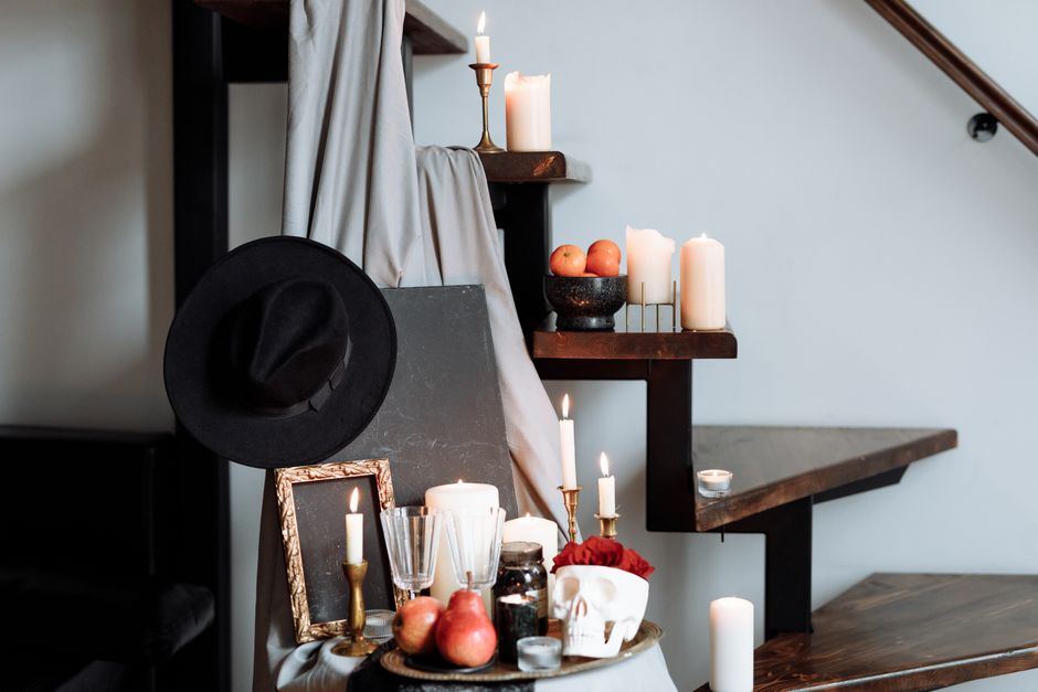Vintage-Inspired Skull Candle Holders