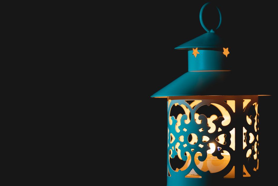 Vintage-Style Lantern with Flickering LED Candle