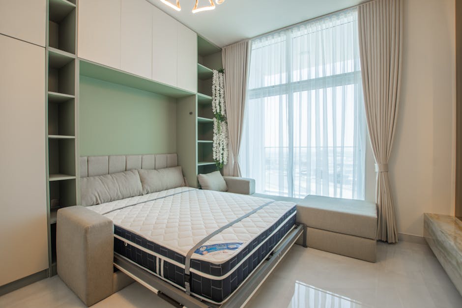 Wall-Mounted Fold-Out Murphy Bed
