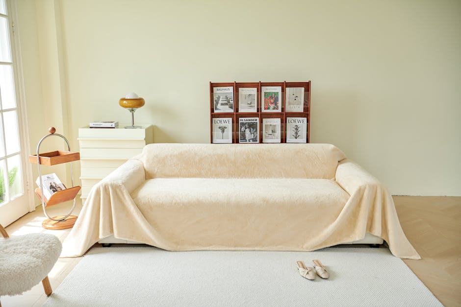 Washable Sofa Slipcovers in Neutral Tones