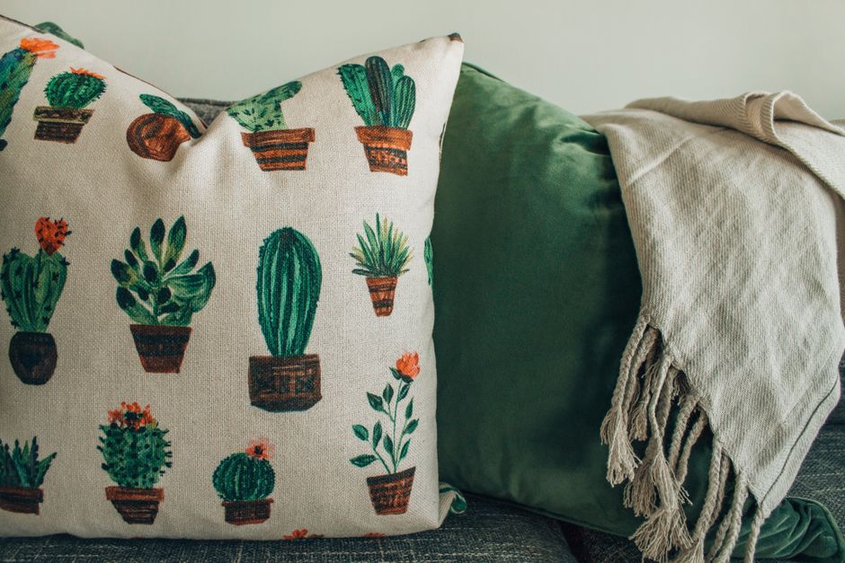 Washed Linen Lumbar Pillow