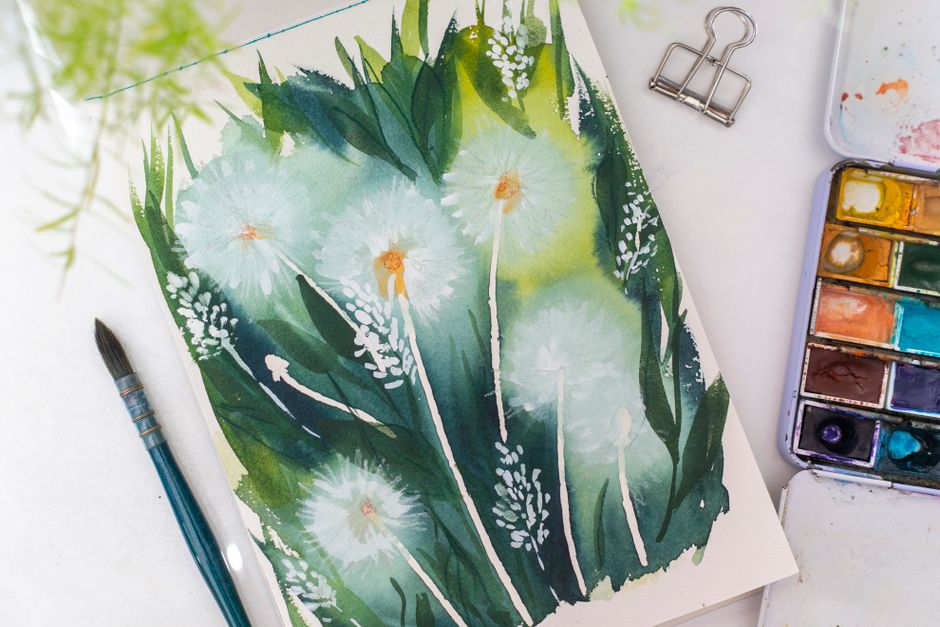 Watercolor Floral Back to School Banner