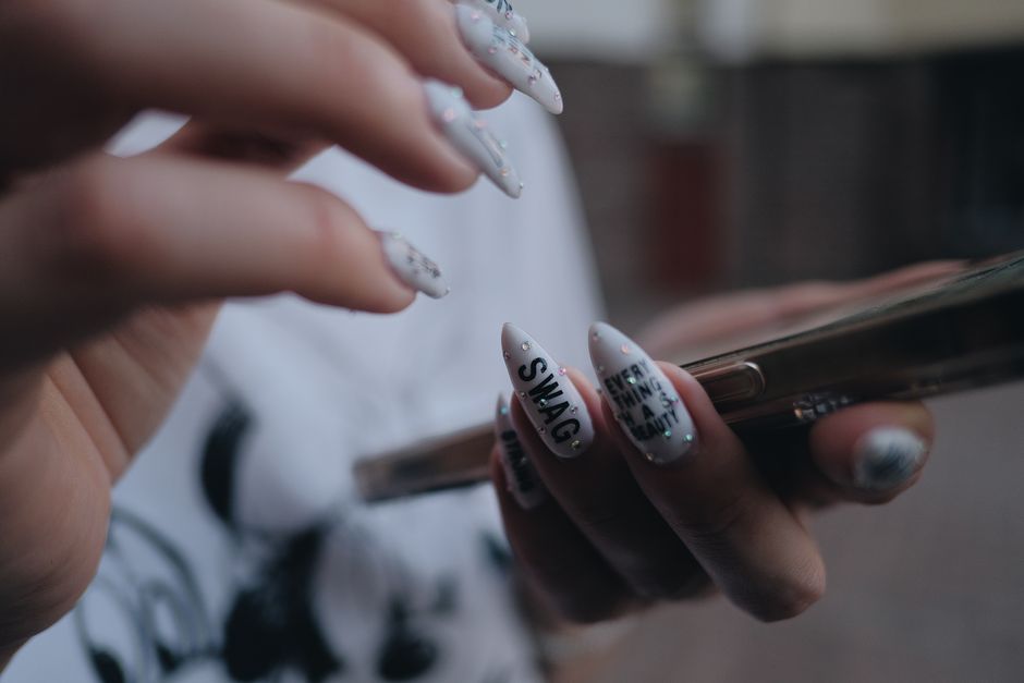 White Chrome Nail Powder
