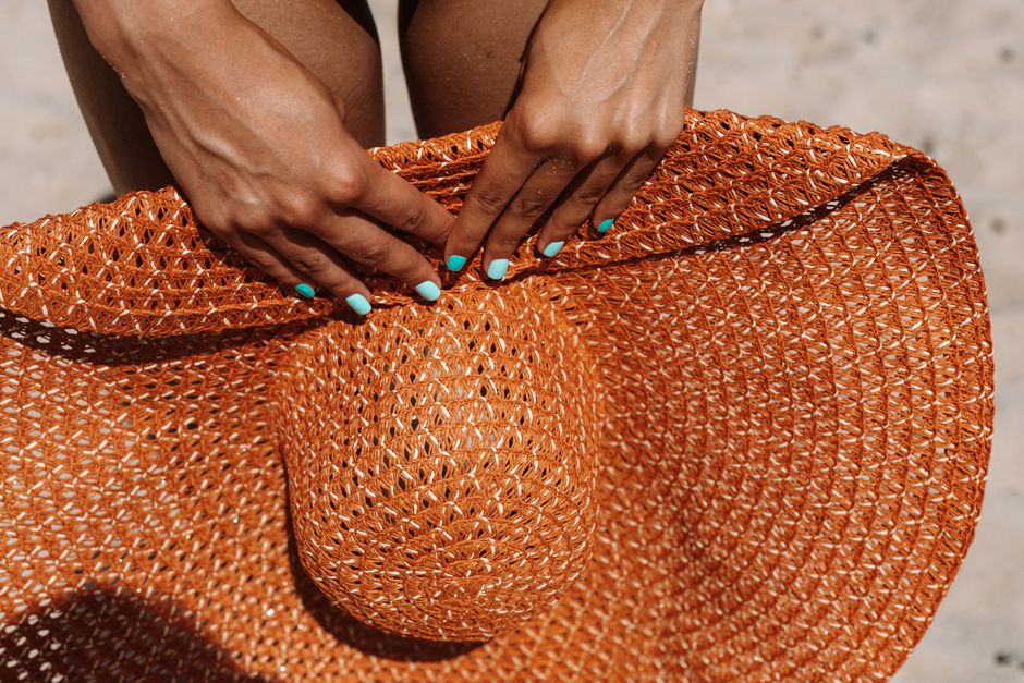 Wide Brim Straw Sun Hat