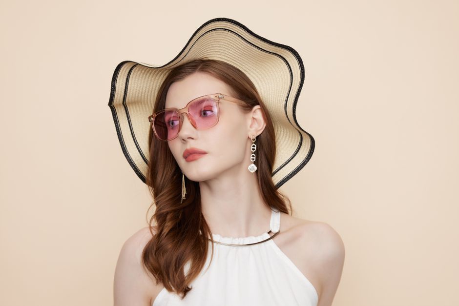 Wide Brim Sun Hat with Chin Strap