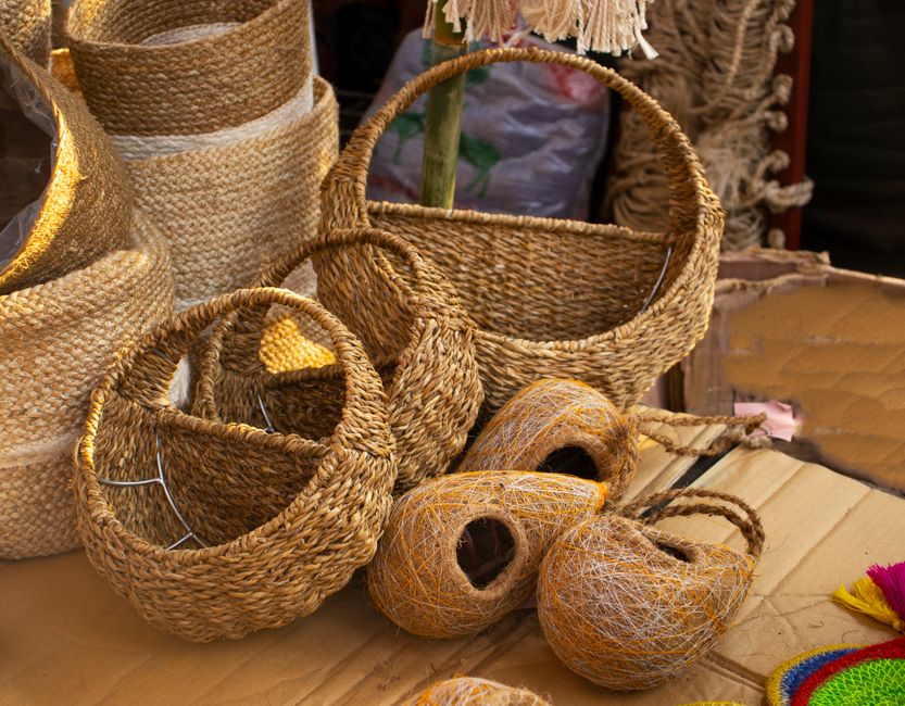 Woven Basket Display Trays