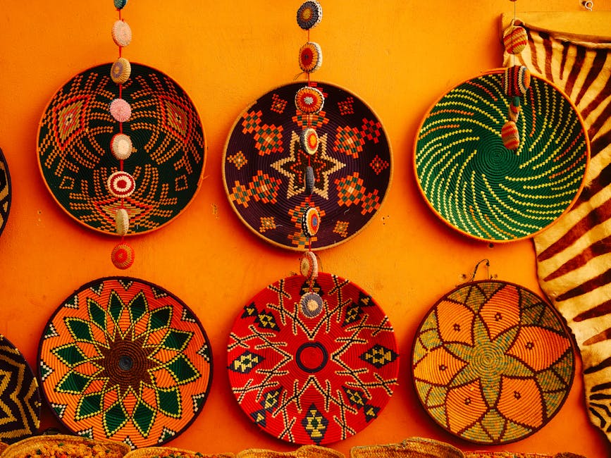 Woven Wall Basket Display