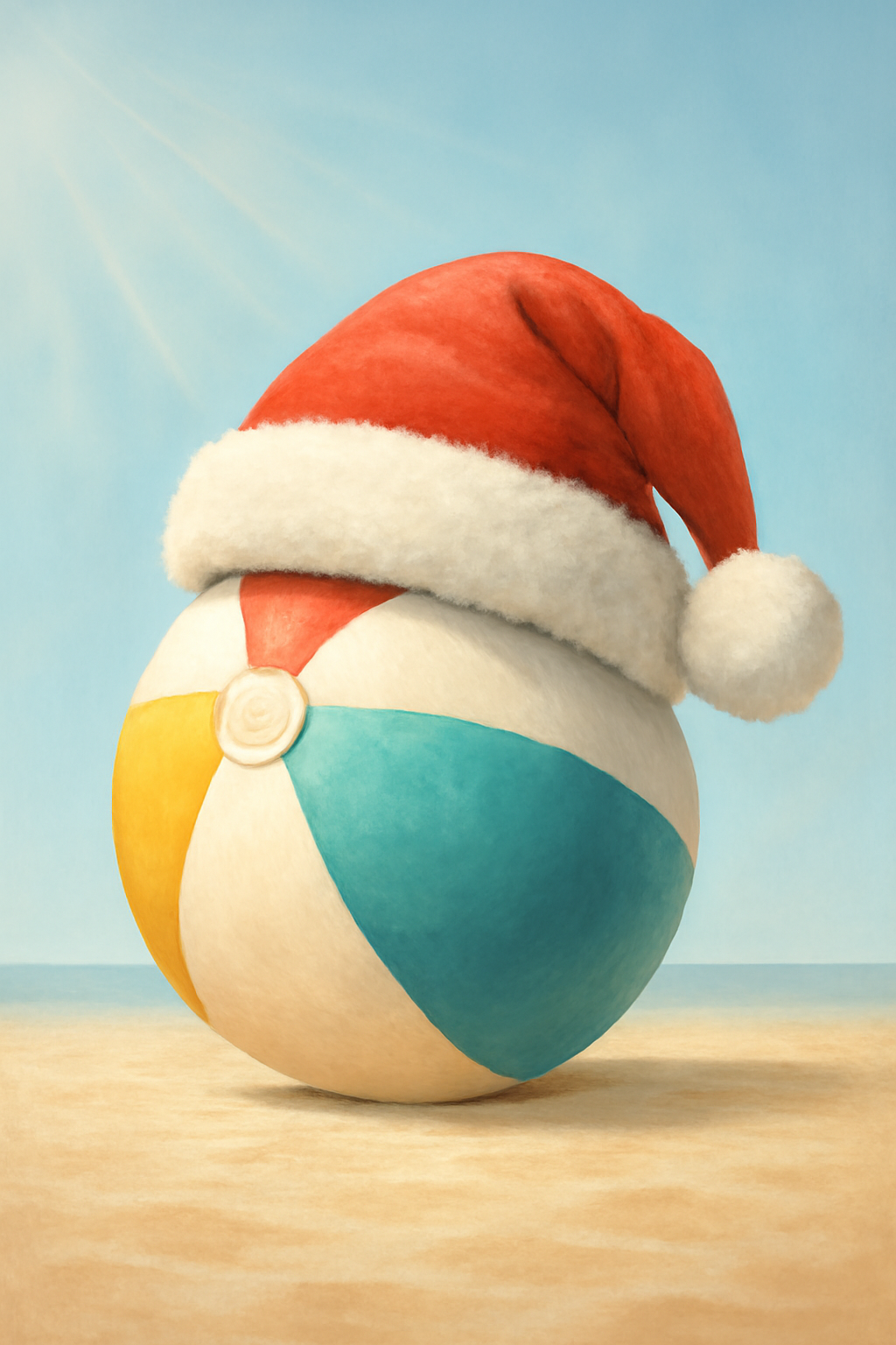 Christmas in July Decorations Printable Wall Art Set - Summer Holiday Festive Prints