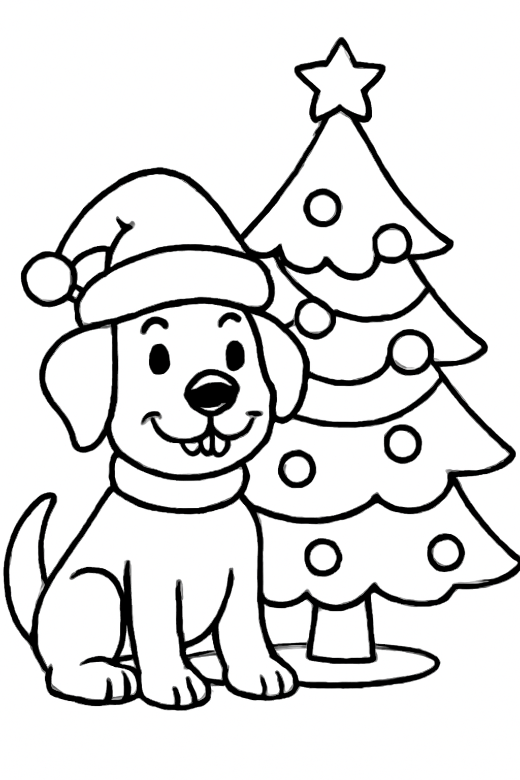 Dogs Celebrating Holidays & Seasons - Printable Coloring Pages