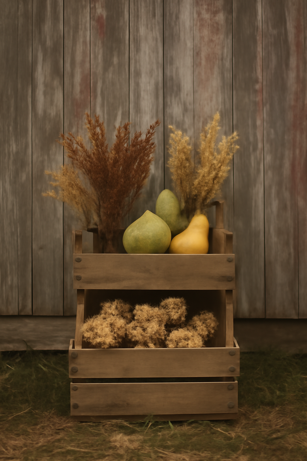 Fall Booth Displays Vintage Printable Wall Art Set - Rustic Autumn Market Decor Trio