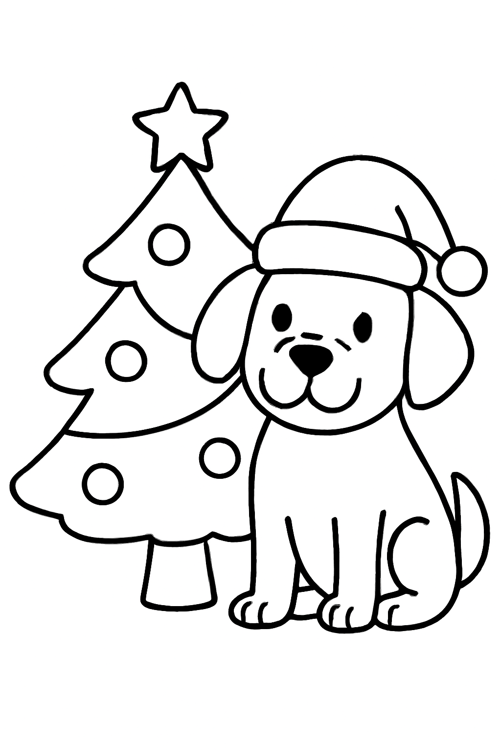Holiday & Seasonal Dogs Printable Coloring Pages - 6 Fun Pages for Kids & Adults