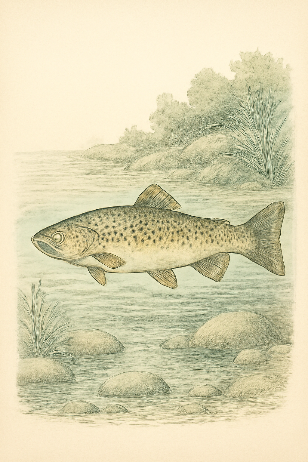 Vintage Fly Fishing Printable Wall Art Set Father's Day Gift